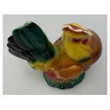 Vintage MCM Royal Copley Multicolored Rooster 3 1/2" x 6 1/2" x 8"