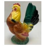 Vintage MCM Royal Copley Multicolored Rooster 3 1/2" x 6 1/2" x 8"