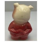 Vintage MCM Royal Copley 4 1/2" Tall Pink Piggy Bank