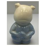 Vintage MCM Royal Copley 4 3/4" Tall Brown Piggy Bank