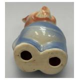 Vintage MCM Royal Copley 4 3/4" Tall Brown Piggy Bank