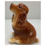 Vintage MCM Royal Copley 6" Tall Cocker Spaniel Puppy Sitting Figurine