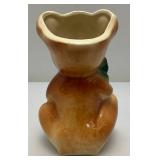 Vintage MCM Royal Copley Banjo Bear Planter 7"