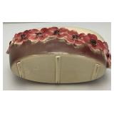 Vintage MCM Royal Copley Pink Dogwood Planter 3 1/2" x 8 1/4"