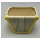 Vintage MCM Royal Copley Ribbed Planter Vase 3 1/4" x 3 1/2" x 5"