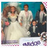 EST. $175.00 - $300.00 1990 BARBIE "Midge" Wedding Party Gift Set (New Old Stock)