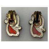 Vintage Handmade Sterling? And Turquise Earrings 14.22 Grams Overall