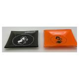 RARE Collectible Vintage Glass PLAYBOY Bunny Club Key Dish Ashtrays 4" x4"