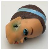 1958 Barbie Midge Fashion Queen Head/With Earrings (Green Color Present By Earrings And On Left Forhead)