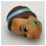 1958 Barbie Midge Fashion Queen Head/With Earrings (Green Color Present By Earrings And On Left Forhead)