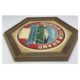 Vintage Mountain View Brand Apples Framed Behind Glass Advertisement  21" x 24"