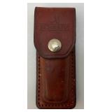 Vintage Schrade Uncle Henry LB5 Poket Knife With Leather Sheath
