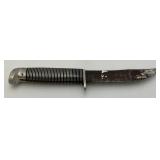 Vintage Western F39 Black Beauty Hunting Knife 4 3/8" Blade Tip Broke See Photos