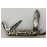 Misc. Collection Of Vintage Knives Including Colonial, Purina Advertisement And More