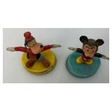 Group Of Misc. Mini Toy Puppets Including Jiminy Cricket And more