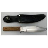 Vintage SABRE Brand Original Bowe Knife Made In Pakistan No. 631 With Sheath