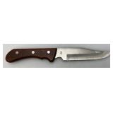 Precision Hollow Ground Hunting Knife Made In Japan With Sheath 5 3/4" Blade