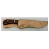 Precision Hollow Ground Hunting Knife Made In Japan With Sheath 5 3/4" Blade