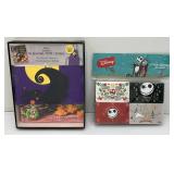 Nightmare Before Christmas Official Cookbook And Entertaining Guide Gift Set & Cleaning Sponges (Both New Old Stock)