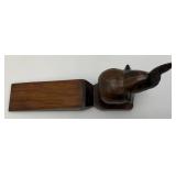 Vintage Hand Carved Wooden Elephant Door Stops 6" x 10"