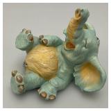 Vintage Collectible Miniature Elephant Figurine 3 1/2"  And Tea Set 4" x 4" with 2" Figures And More