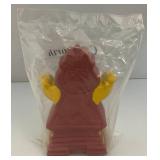 Collectible DISNEY Beauty & The Beast "Cogsworth" Rubber Hand Puppet Sealed