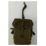 US Vietnam Era Double Magazine Pouch M1956 August 1960 Marked