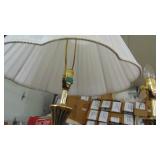 Pair of Vintage Amber Table Lamps