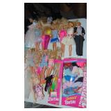 Assorted Barbies and Clothing