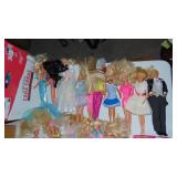 Assorted Barbies and Clothing