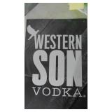 New Western Son Vodka Sign, 12" x 18"