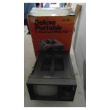 Deluxe Portable 5" B&W TV