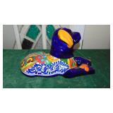 Ceramic Mexican Painted Large Dog