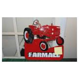 Metal Farmall Sign, 15" x 16"