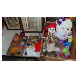 Stuffed Animals and Vintage Dolls
