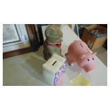 Vintage Cat Bank and 2 Other Banks