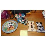 Disney Plate, Bank and Watch