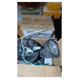 NIB Set of 2 Hubbell Outdoor Lights, Colored Lens and Set of 2 Duel Outdoor Lights