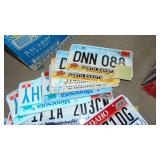 Lot of Various License Plates