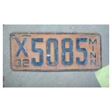 1932 Minnesota License Plate