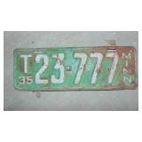 1935 Minnesota License Plate