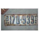 1925 Minnesota License Plate