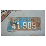 1953 North Dakota License Plate