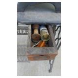 Very Old Singer Leather Treadle Sewing Machine