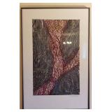 Pair of Framed Signed Linocut Artworks