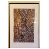 Pair of Framed Signed Linocut Artworks