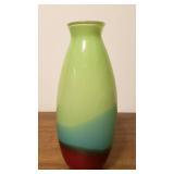 11.5" Handmade Artist Signed Art Glass Vase