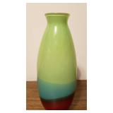 11.5" Handmade Artist Signed Art Glass Vase