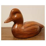 Hand Carved Wood Duck Decoy - Signed - Common Goldeneye