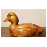 Hand Carved Wood Duck Decoy - Signed - Common Goldeneye
